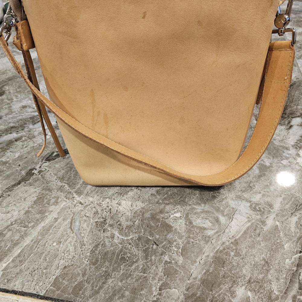 Consuela Tan Leather Shoulder Bag